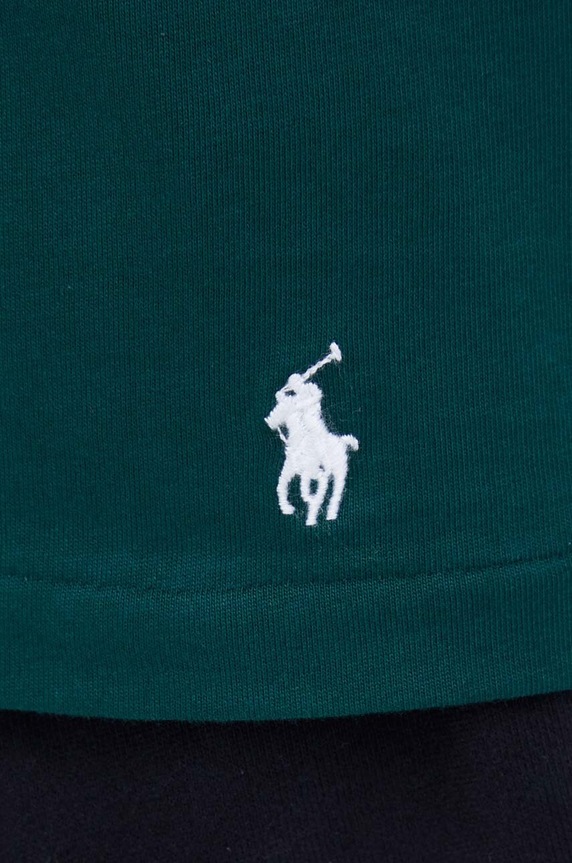 Polo Ralph Lauren hosszú ujjú pamut pizsama felső zöld 714899614