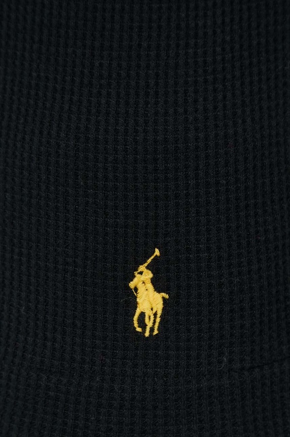 Pyžamové tričko s dlouhým rukávem Polo Ralph Lauren 714899615 černá