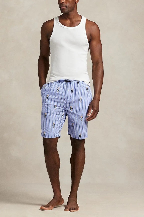 Polo Ralph Lauren pizsama rövidnadrág férfi pamut kék 714899636