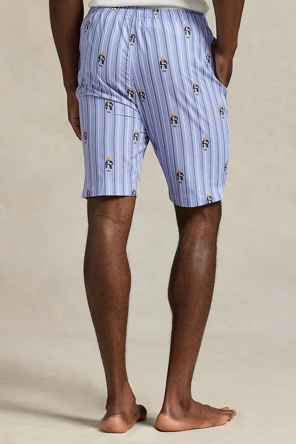 Ruházat Polo Ralph Lauren pizsama rövidnadrág férfi pamut 714899636 kék