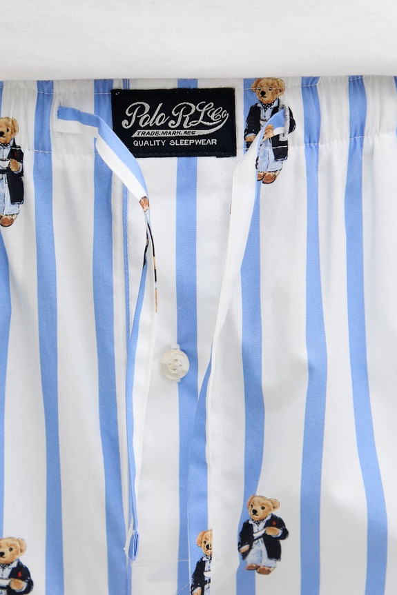 Polo Ralph Lauren szorty piżamowe męskie bawełniane niebieski 714899636