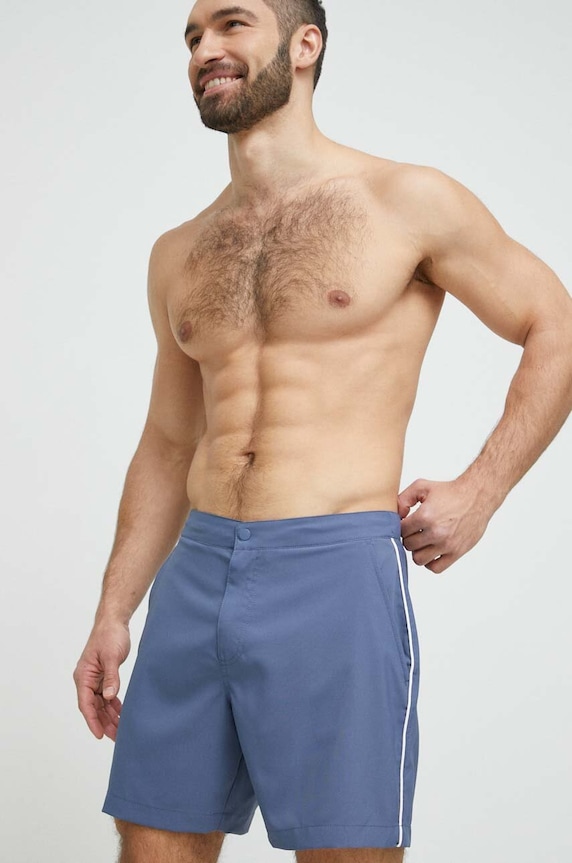 Abercrombie & Fitch szorty kąpielowe niebieski KI133.3047.220