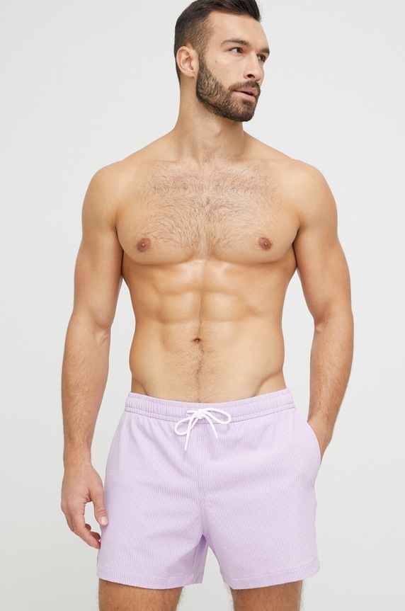 Abercrombie & Fitch szorty kąpielowe fioletowy KI133.3075.625