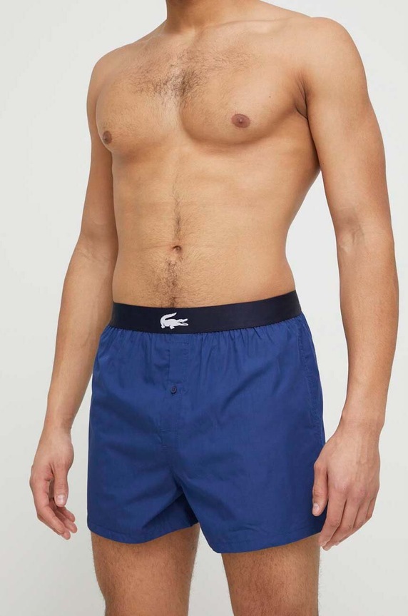 Lacoste pamut boxeralsó 3 db 7H1755 sötétkék SS23