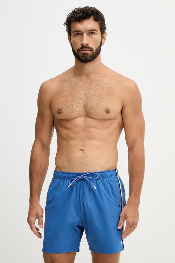BOSS pantaloni scurți de baie bărbați Iconic albastru 50491594