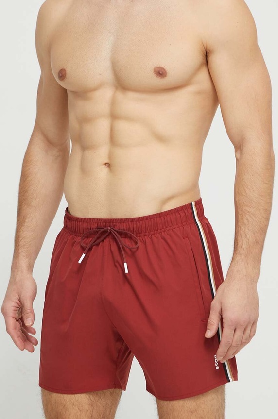 BOSS szorty kąpielowe męskie Iconic brązowy 50491594