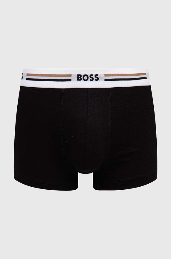 Boxerky BOSS Trunk 3P Revive 3-pack šedá 50492200