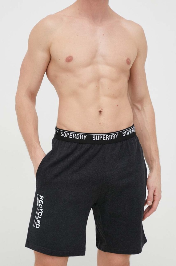 Kratki doljnji dio pidžame Superdry M3110421A.8UA crna SS23
