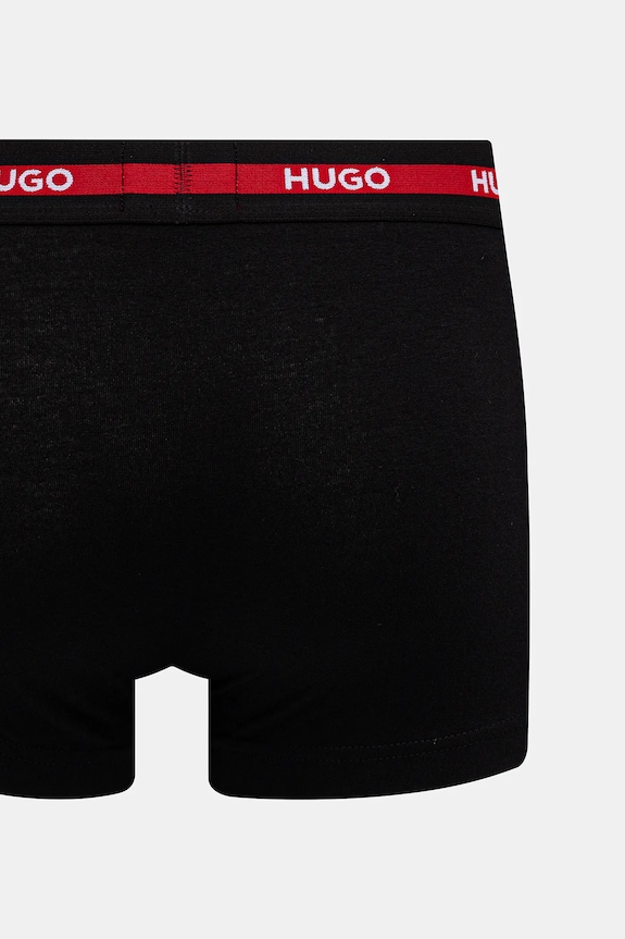 HUGO εφαρμοστά μποξεράκια Ανδρικά βαμβακερά με ελαστάν TRIPLET PLANET 3-pack 50492375 σκούρο μπλε