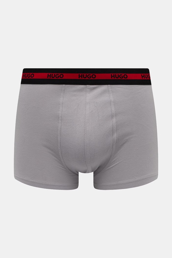 Abbigliamento HUGO boxer aderenti da uomo in cotone con elastan TRIPLET PLANET pacco da 3 50492375 nero