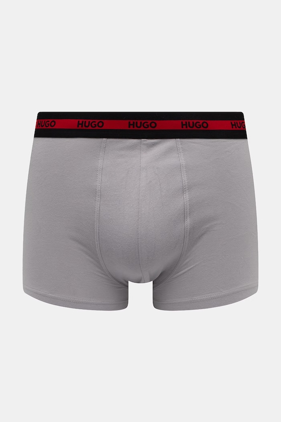 Abbigliamento HUGO boxer aderenti da uomo in cotone con elastan TRIPLET PLANET pacco da 3 50492375 nero
