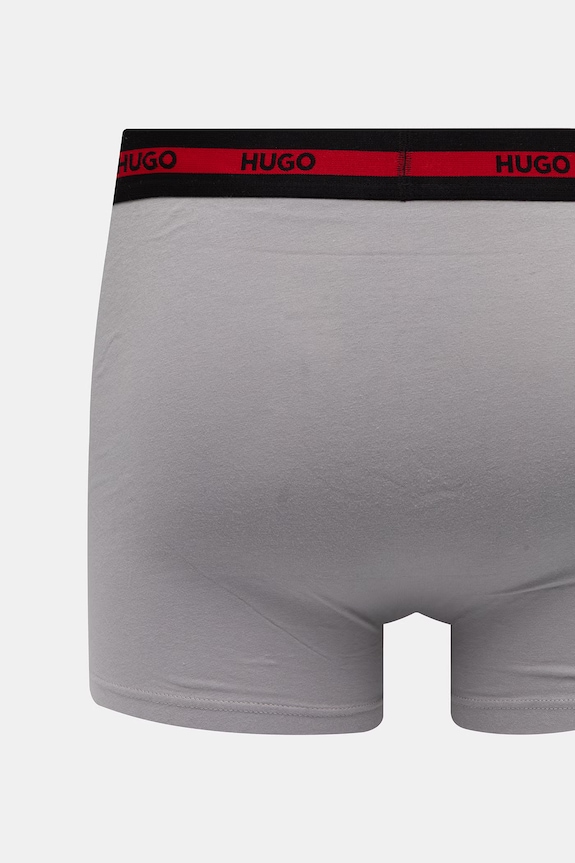 HUGO boxer aderenti da uomo in cotone con elastan TRIPLET PLANET pacco da 3 50492375