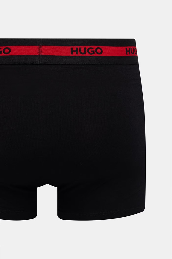 HUGO bokserki dopasowane męskie bawełniane z elastanem TRIPLET PLANET 3-pack 50492375