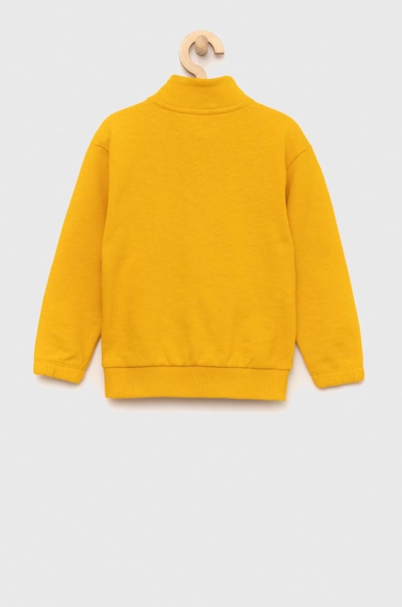 Detská bavlnená mikina Tommy Hilfiger KB0KB07953.PPYX žltá SS23
