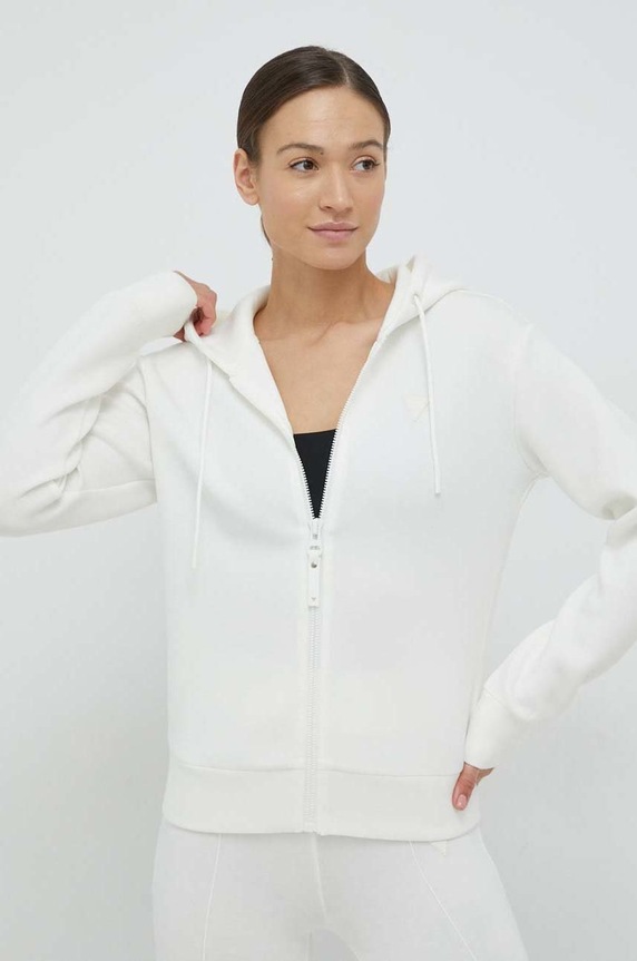 Guess felpa sovrastampa beige V3RQ11.K7UW2