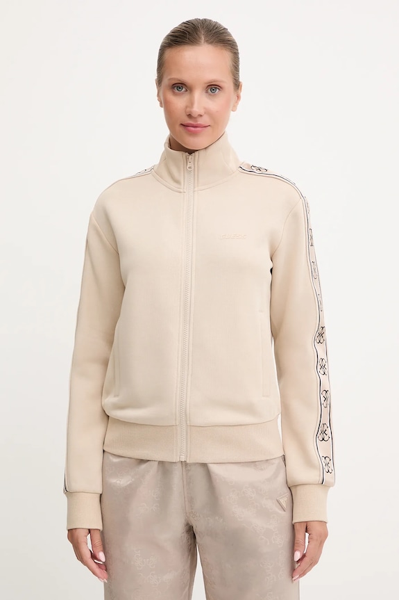 Guess bluza BRITNEY aplikacja beżowy V2YQ16.KB3P2