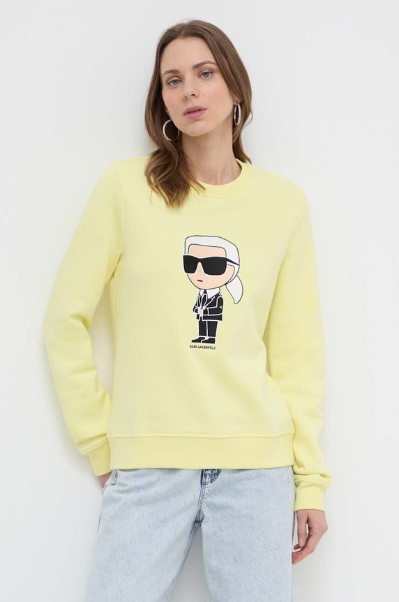 Karl Lagerfeld bluza żółty 230W1800