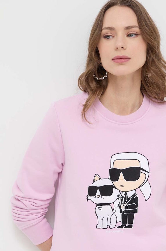 Karl Lagerfeld bluza różowy 230W1803