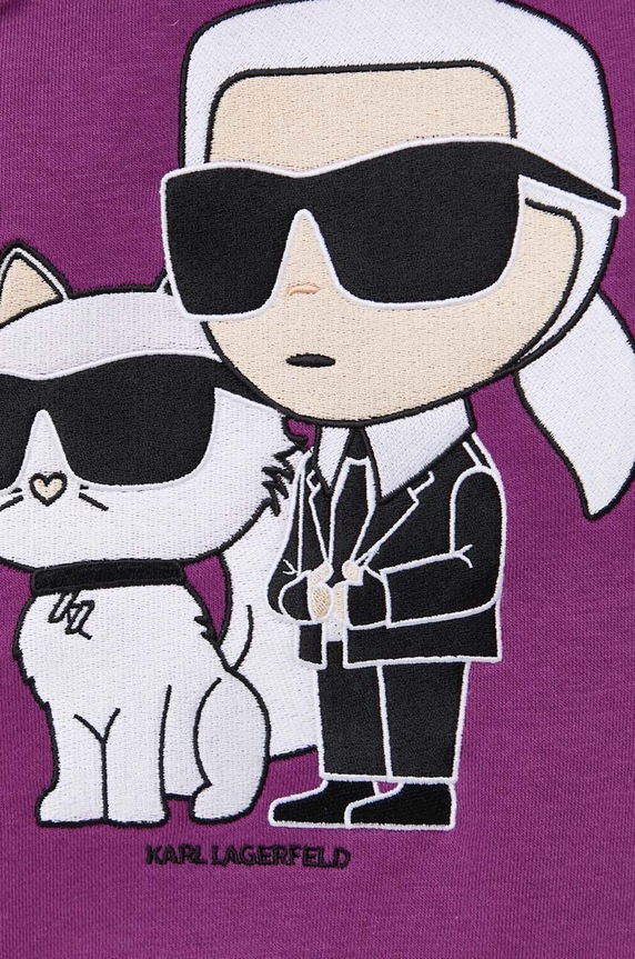 Karl Lagerfeld bluza 230W1803 fioletowy