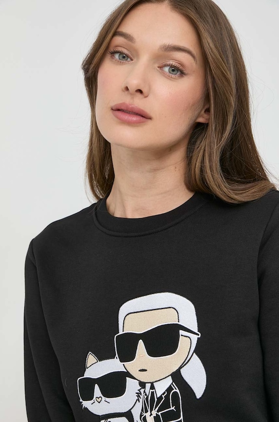 Karl Lagerfeld bluza czarny 230W1803