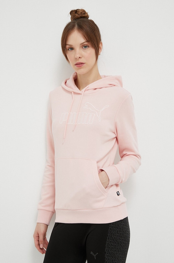 Puma bluza dresowa pozostałe różowy 673788