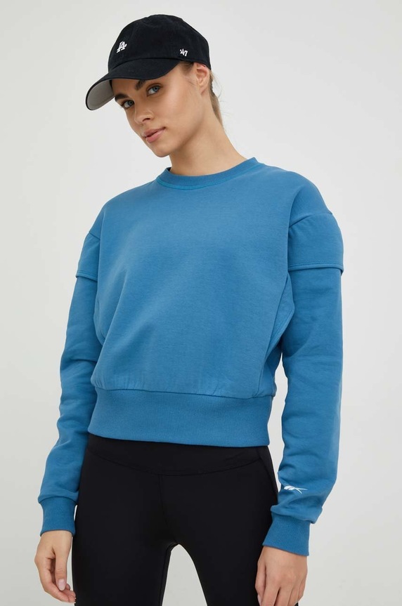 Reebok bluza HT6102 albastru SS23
