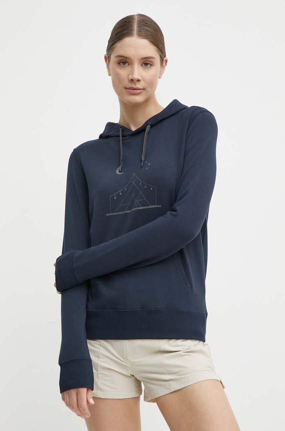 Viking bluza sportowa Panaka Bamboo z kapturem granatowy 730.25.8883