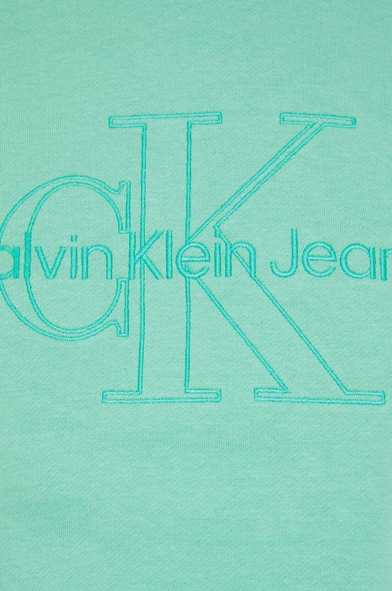 Calvin Klein Jeans pamut melegítőfelső J20J220696.PPYX zöld