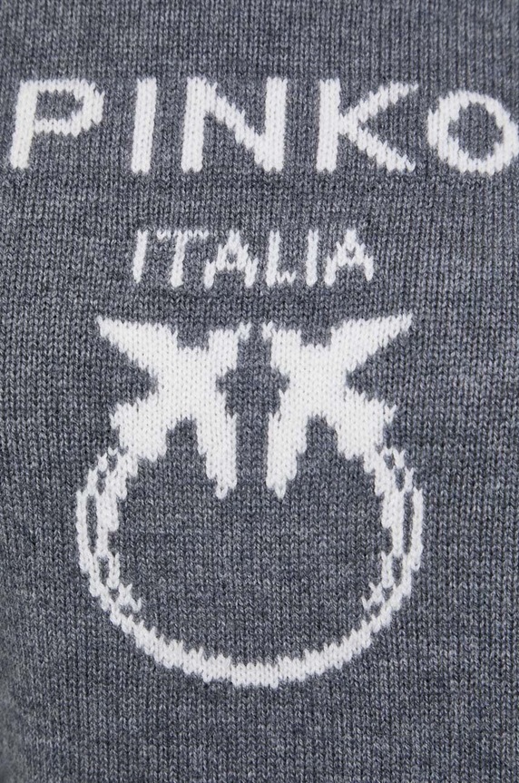 Pinko sweter wełniany 100414.Y7Z4 szary