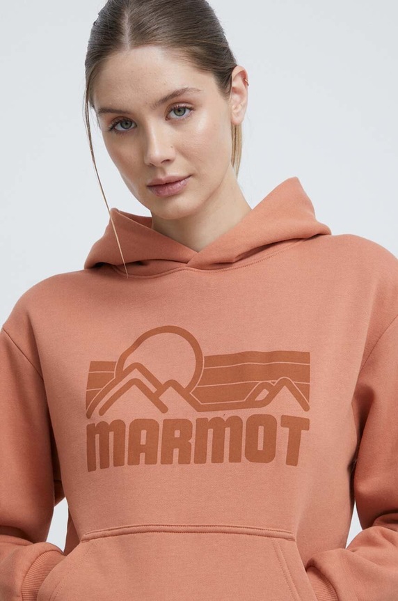Oblečení Tepláková mikina Marmot Coastal M14262 oranžová