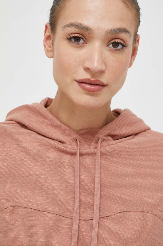 Bavlněná mikina adidas hnědá HZ1598