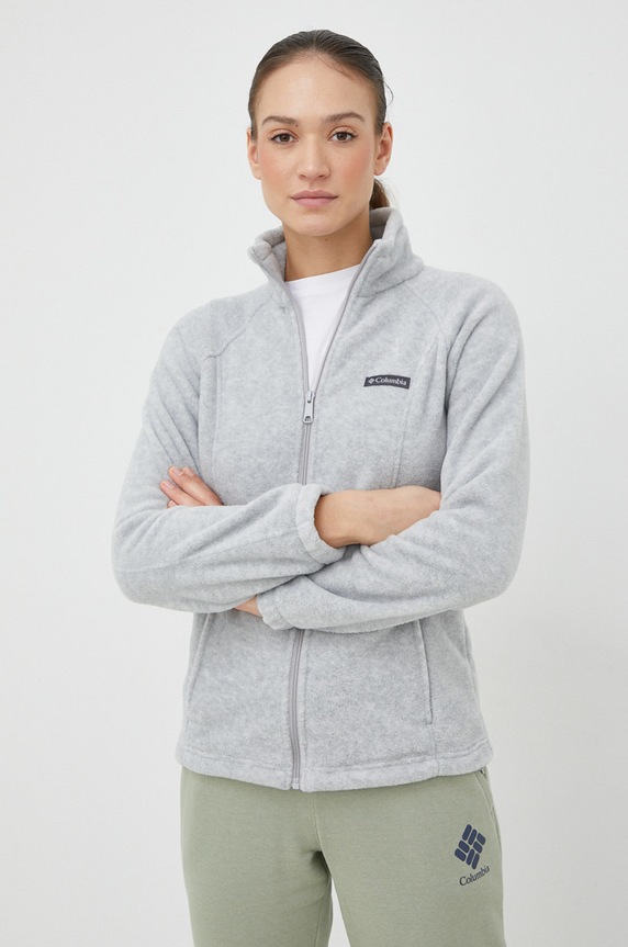 Sportska dukserica Columbia Benton Springs bez kapuljače siva 1372111