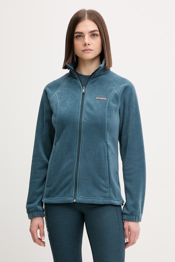Columbia bluza sportowa Benton Springs bez kaptura turkusowy 1372111