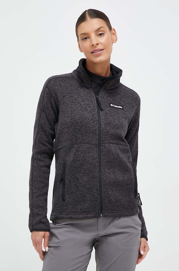 Sportovní mikina Columbia Sweater Weather směs černá 1958933