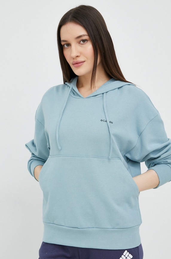 Βαμβακερή μπλούζα Columbia μπλε 2037391