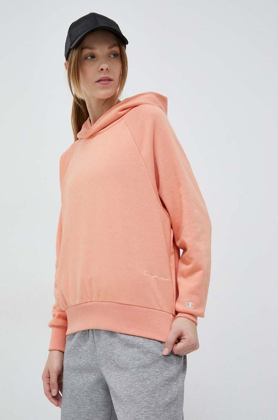 Champion bluza z kapturem pomarańczowy 116215
