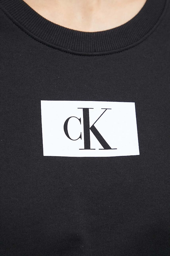 Bavlnená mikina Calvin Klein Underwear čierna 000QS6942E.PPYX