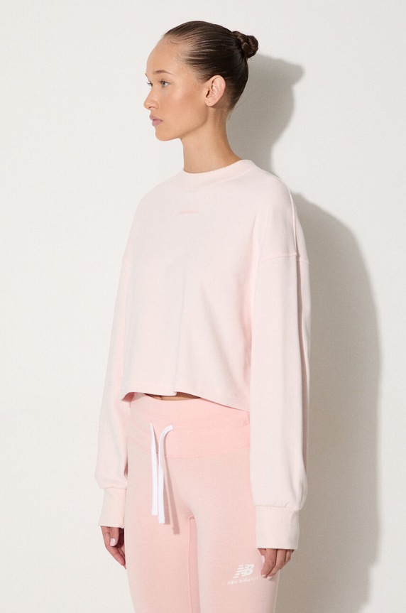 New Balance cotton sweatshirt pink WT23555WAN