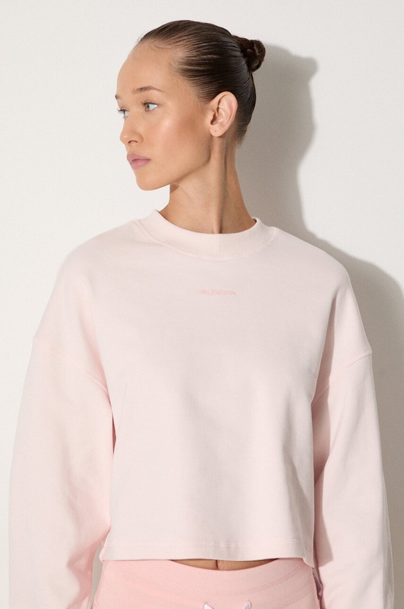 New Balance cotton sweatshirt WT23555WAN pink