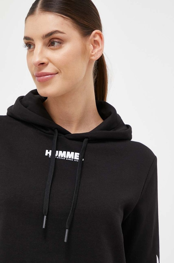 Hummel bluza bawełniana czarny 212561
