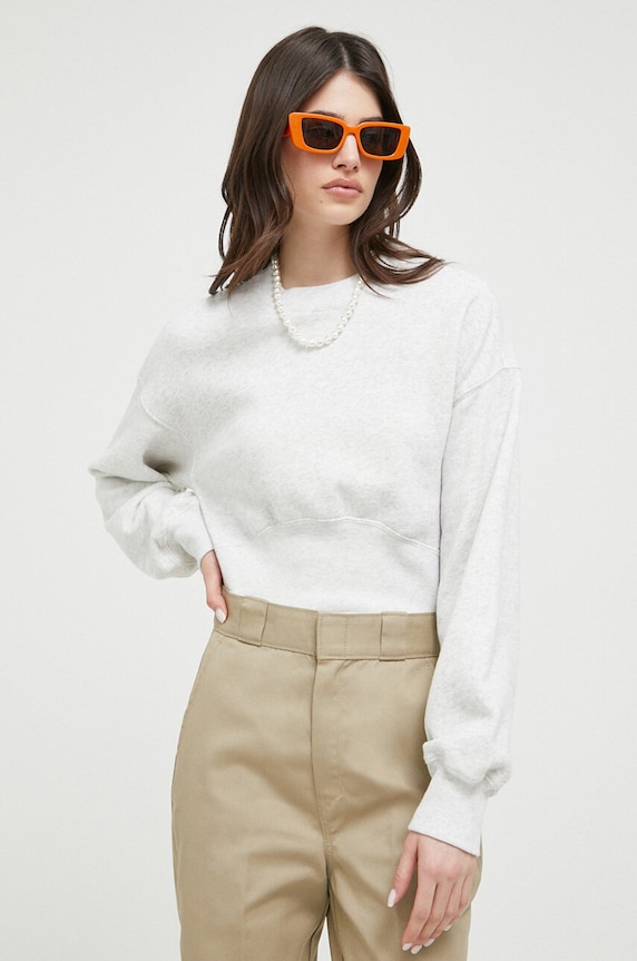 Abercrombie & Fitch felpa melange grigio KI152.3165.112