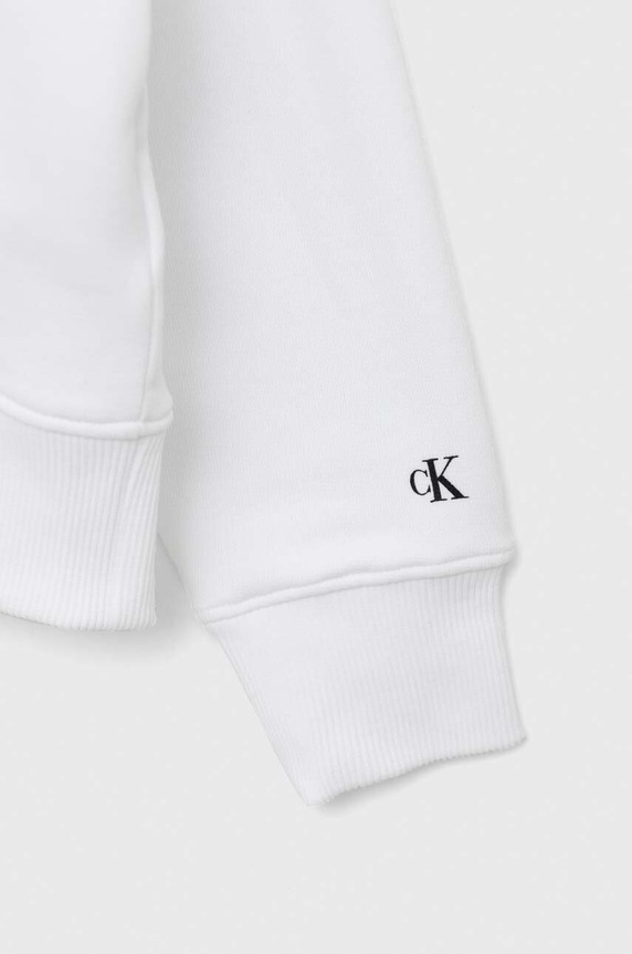 Dziewczynka Calvin Klein Jeans bluza dziecięca IG0IG01517.PPYX biały