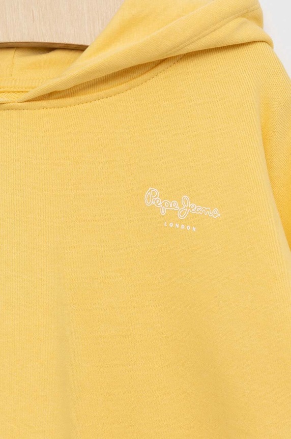 CHLAPEC Dětská bavlněná mikina Pepe Jeans PG581269 žlutá