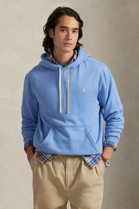 Кофта Polo Ralph Lauren с капюшоном голубой 710766778