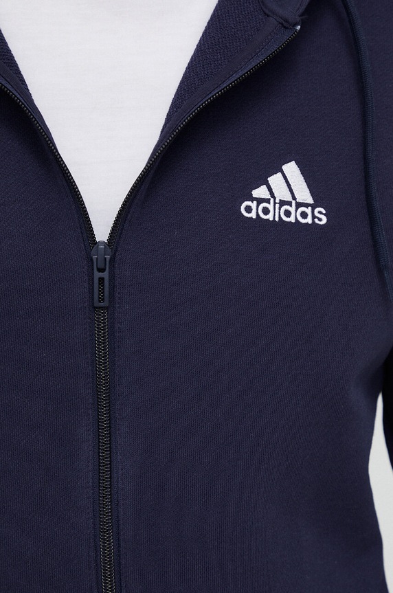 adidas bluza bawełniana Essentials IC0434 granatowy
