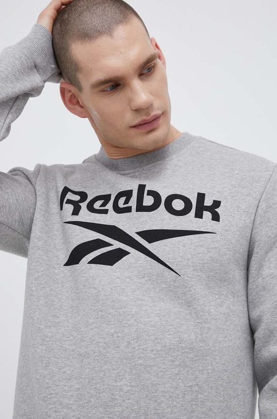 Reebok felpa melange grigio H54793.100050273