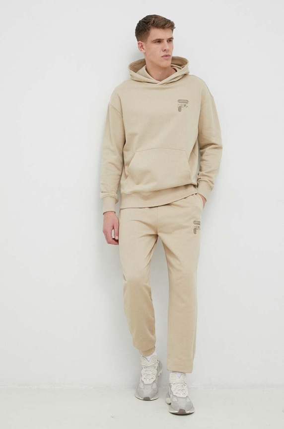 Fila bluza bawełniana FAM0333 beżowy SS23
