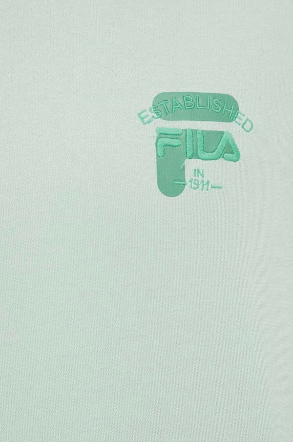 Памучен суичър Fila FAM0333 тюркоазен