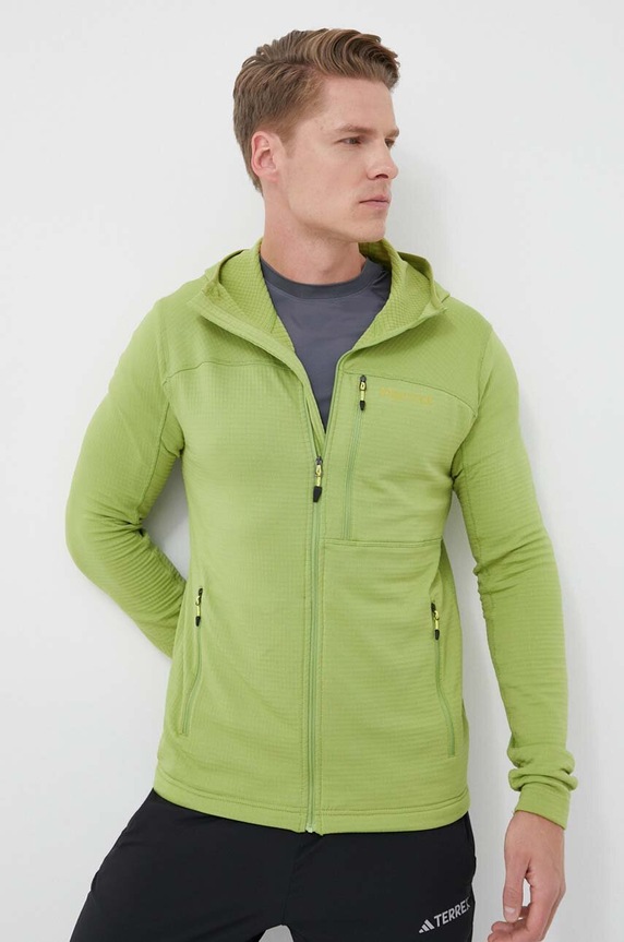 Marmot bluza sportowa Preon z kapturem zielony M11782