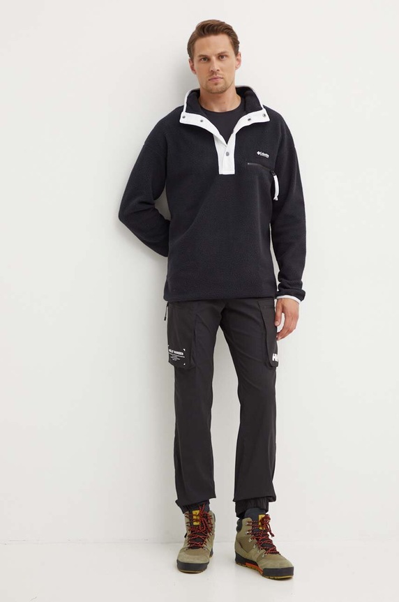 Columbia sportos pulóver Helvetia 1889853 fekete SS24